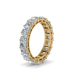 Load image into Gallery viewer, 6-carat-radiant-cut-diamond-eternity-ring-in-yellow-gold-FDEWB8660RA-6.0CTANGLE2-NL-YG
