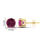 Load image into Gallery viewer, 6-carat-round-pink-sapphire-stud-earring-for-women-in-yellow-gold-fdear10411rogsadrpiangle2-6.00ct-nl-yg-hw_81f5d1ce-8c54-4cc5-83a7-5ecdeca84097.jpg?v=1765339411
