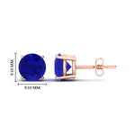 Load image into Gallery viewer, 6-carat-round-sapphire-stud-earring-for-women-in-rose-gold-fdear10411rogsablangle2-6.00ct-nl-rg-hw_4d186df5-de8e-4230-b132-1265a4f8bc17.jpg?v=1765339401

