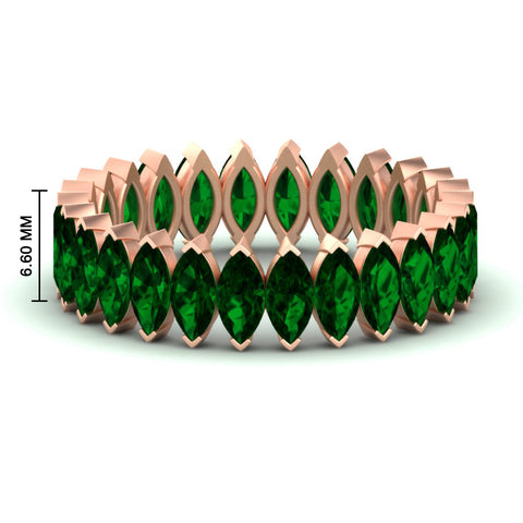 6-carat-wedding-band-marquise-emerald-in-rose-gold-FDEWB11257MQBGEMGR-6.00CT-NL-RG