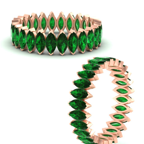 6-carat-wedding-band-marquise-emerald-in-rose-gold-FDEWB11257MQBGEMGR-6.00CT-NL-RG