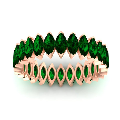 6-carat-wedding-band-marquise-emerald-in-rose-gold-FDEWB11257MQBGEMGR-6.00CT-NL-RG