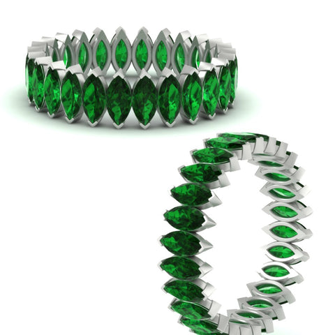 6-carat-wedding-band-marquise-emerald-in-white-gold-FDEWB11257MQBGEMGR-6.00CT-NL-WG