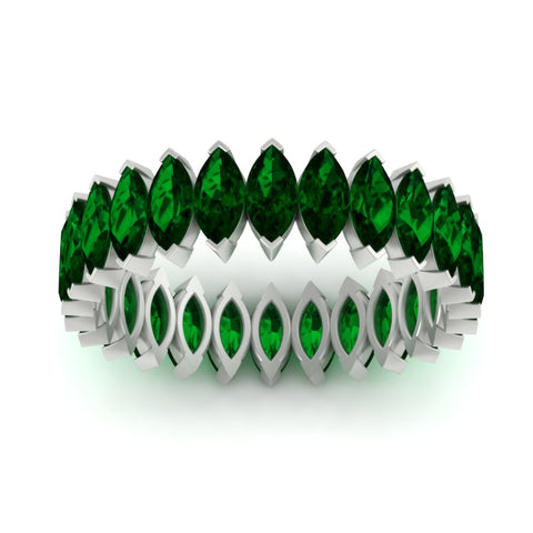 6-carat-wedding-band-marquise-emerald-in-white-gold-FDEWB11257MQBGEMGR-6.00CT-NL-WG