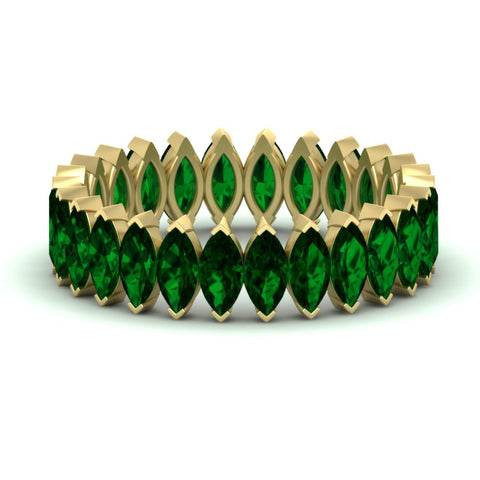 6-carat-wedding-band-marquise-emerald-in-yellow-gold-FDEWB11257MQBGEMGR-6.00CT-NL-YG