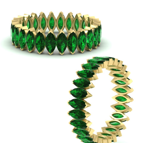 6-carat-wedding-band-marquise-emerald-in-yellow-gold-FDEWB11257MQBGEMGR-6.00CT-NL-YG
