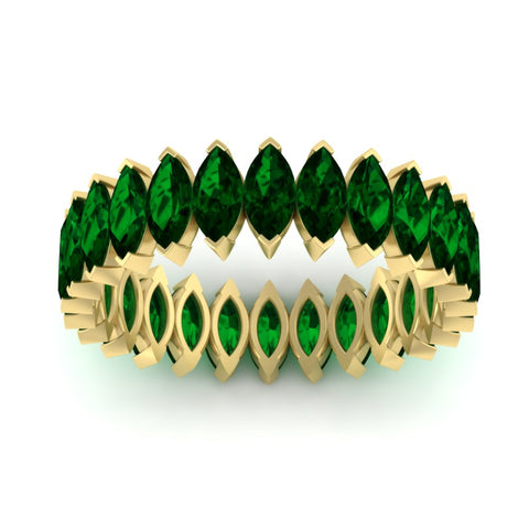 6-carat-wedding-band-marquise-emerald-in-yellow-gold-FDEWB11257MQBGEMGR-6.00CT-NL-YG