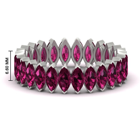 6-carat-wedding-band-marquise-pink-sapphire-in-white-gold-FDEWB11257MQBGSADRPI-6.00CT-NL-WG