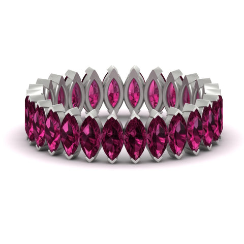 6-carat-wedding-band-marquise-pink-sapphire-in-white-gold-FDEWB11257MQBGSADRPI-6.00CT-NL-WG