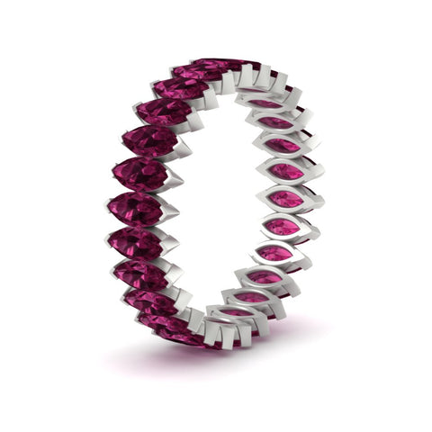 6-carat-wedding-band-marquise-pink-sapphire-in-white-gold-FDEWB11257MQBGSADRPI-6.00CT-NL-WG