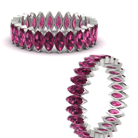 6-carat-wedding-band-marquise-pink-sapphire-in-white-gold-FDEWB11257MQBGSADRPI-6.00CT-NL-WG