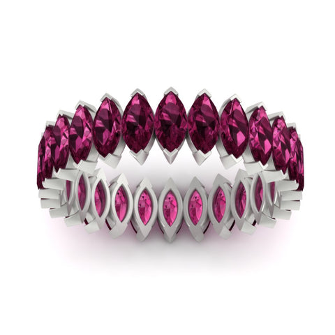 6-carat-wedding-band-marquise-pink-sapphire-in-white-gold-FDEWB11257MQBGSADRPI-6.00CT-NL-WG
