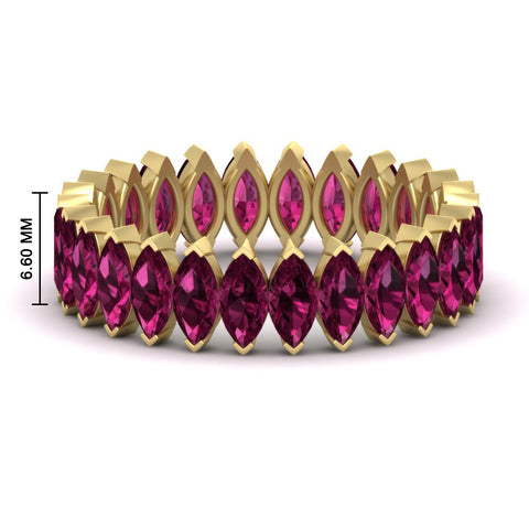 6-carat-wedding-band-marquise-pink-sapphire-in-yellow-gold-FDEWB11257MQBGSADRPI-6.00CT-NL-YG