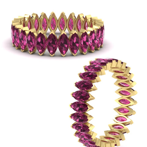6-carat-wedding-band-marquise-pink-sapphire-in-yellow-gold-FDEWB11257MQBGSADRPI-6.00CT-NL-YG