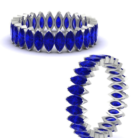 6-carat-wedding-band-marquise-sapphire-in-white-gold-FDEWB11257MQBGSABL-6.00CT-NL-WG