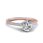 6 Claw Prong Simple Round Diamond Ring