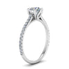 Load image into Gallery viewer, 6 Prong Lab Grown Cathedral Engagement Ring