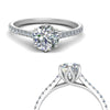 Load image into Gallery viewer, 6 Claw Prong Simple Round Diamond Ring