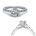 Load image into Gallery viewer, 6 Claw Prong Simple Engagement Ring
