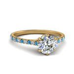 Load image into Gallery viewer, 6 Claw Prong Simple Round Diamond Ring
