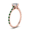 Load image into Gallery viewer, 6 Prong Lab Grown Cathedral Engagement Ring