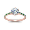 Load image into Gallery viewer, 6 Prong Lab Grown Cathedral Engagement Ring