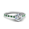Load image into Gallery viewer, 6 Prong Lab Grown Cathedral Engagement Ring