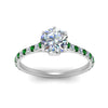 Load image into Gallery viewer, 6 Prong Lab Grown Cathedral Engagement Ring