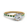 Load image into Gallery viewer, 6 Prong Lab Grown Cathedral Engagement Ring