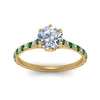 Load image into Gallery viewer, 6 Prong Lab Grown Cathedral Engagement Ring