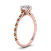 Load image into Gallery viewer, 6 Prong Lab Grown Cathedral Engagement Ring