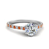 Load image into Gallery viewer, 6 Claw Prong Simple Round Diamond Ring
