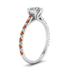 Load image into Gallery viewer, 6 Prong Lab Grown Cathedral Engagement Ring