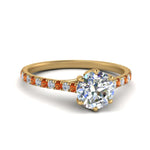 Load image into Gallery viewer, 6 Claw Prong Simple Round Diamond Ring
