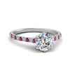 Load image into Gallery viewer, 6 Prong Lab Grown Cathedral Engagement Ring