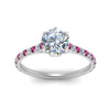 Load image into Gallery viewer, 6 Prong Lab Grown Cathedral Engagement Ring