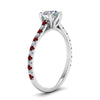Load image into Gallery viewer, 6 Prong Lab Grown Cathedral Engagement Ring