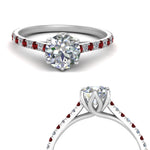 Load image into Gallery viewer, 6 Claw Prong Simple Engagement Ring
