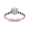 Load image into Gallery viewer, 6 Prong Lab Grown Cathedral Engagement Ring