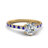 Load image into Gallery viewer, 6 Prong Lab Grown Cathedral Engagement Ring