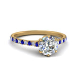 Load image into Gallery viewer, 6 Claw Prong Simple Round Diamond Ring
