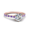 Load image into Gallery viewer, 6 Claw Prong Simple Round Diamond Ring