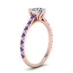 Load image into Gallery viewer, 6 Claw Prong Simple Round Diamond Ring

