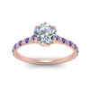 Load image into Gallery viewer, 6 Prong Lab Grown Cathedral Engagement Ring