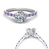 Load image into Gallery viewer, 6 Claw Prong Simple Round Diamond Ring