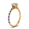 Load image into Gallery viewer, 6 Prong Lab Grown Cathedral Engagement Ring