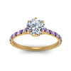 Load image into Gallery viewer, 6 Claw Prong Simple Round Diamond Ring
