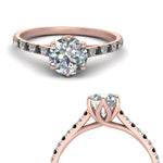 Load image into Gallery viewer, 6 Claw Prong Simple Round Diamond Ring
