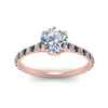 Load image into Gallery viewer, 6 Prong Lab Grown Cathedral Engagement Ring