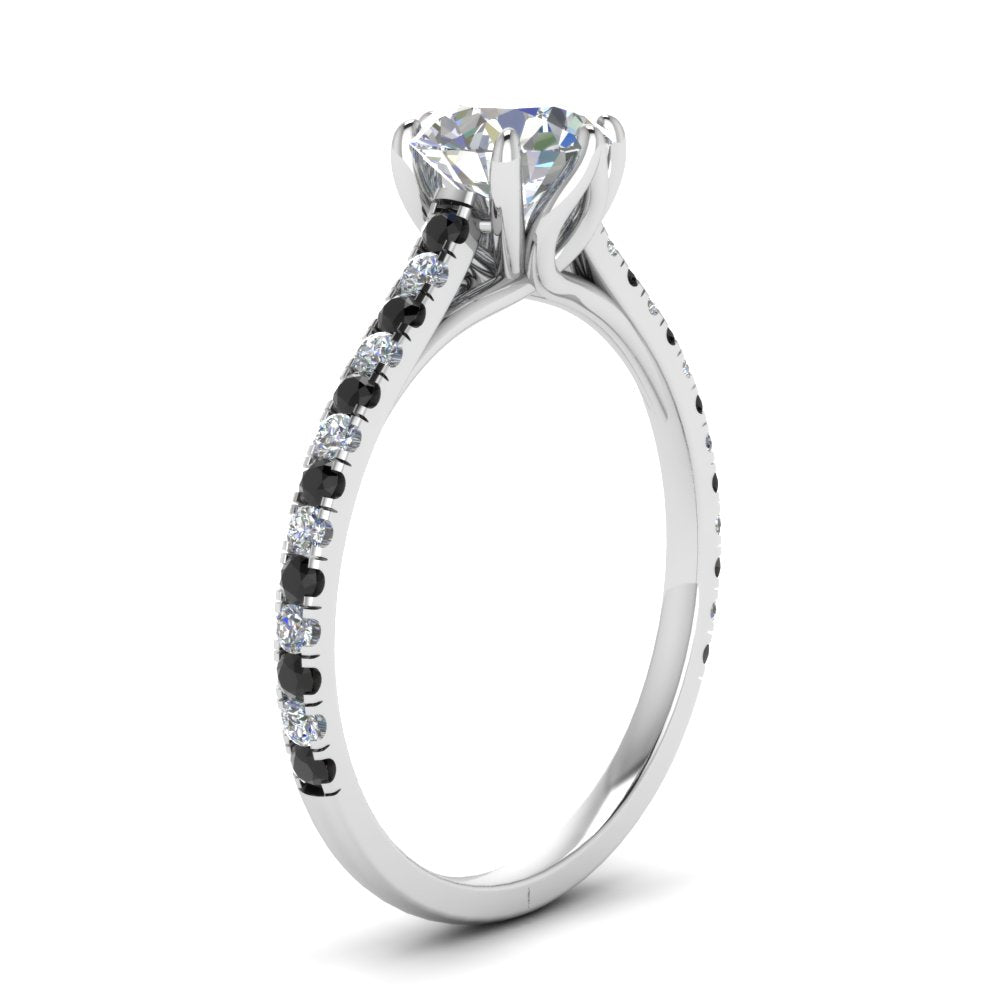 6 Claw Prong Simple Engagement Ring